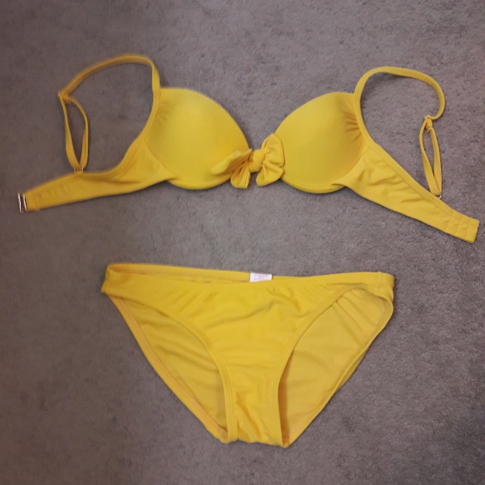 Yellow Push up Bikini